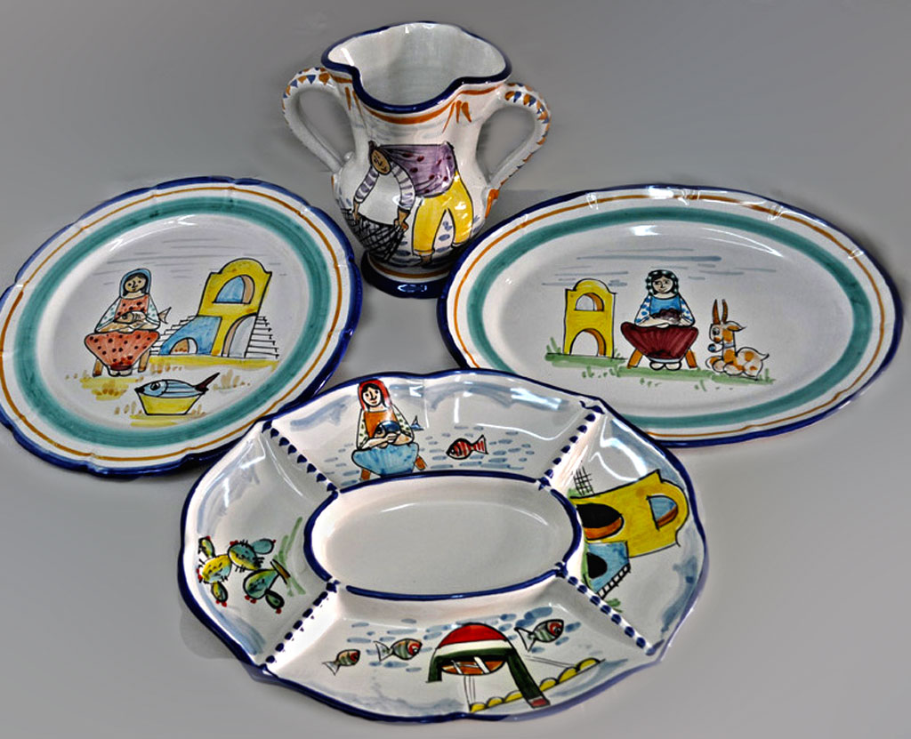 Decori mario d'acunto ceramica a vietri sul mare Ceramica vietrese